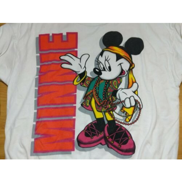 Disney Minnie Mickey Mouse African Rap Hip Hop Sweatshirt Women Size Large VTG - Picture 2 of 9